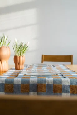 Table Runners^Fine Little Day Rutan runner 50x140 cm, Oat BlueBeige