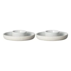 Blomus Sablo egg cup Ø10 cm 2-pack, Cloud GreyBeige