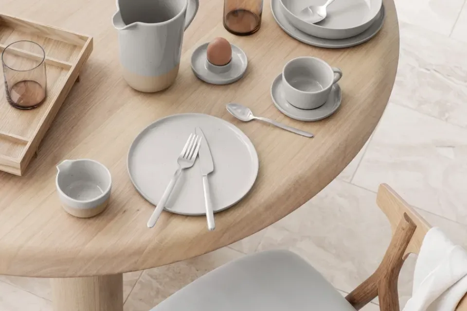Blomus Sablo egg cup Ø10 cm 2-pack, Cloud GreyBeige
