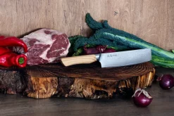 Japanese Knives|Vegetable Knives^Satake Saceilinge Kaizen Nakiri vegetable knife, 16 cm Silver-colouredBrown