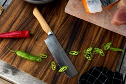 Japanese Knives|Vegetable Knives^Satake Saceilinge Kaizen Nakiri vegetable knife, 16 cm Silver-colouredBrown