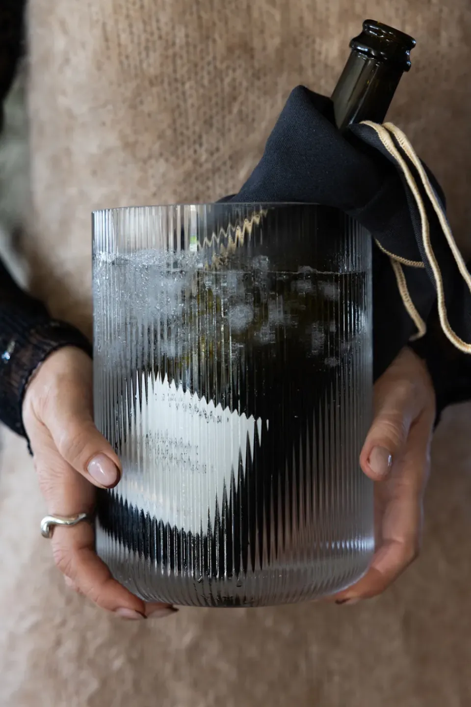 Wine & Champagne Coolers^Sagaform Blanka vase/wine cooler Ø15x20 cm, Clear Transparent