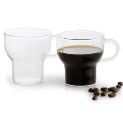 Glögg & Mulled Wine Mugs|Espresso Cups^Sagaform glass mug 15 cl 2-pack, clear Transparent