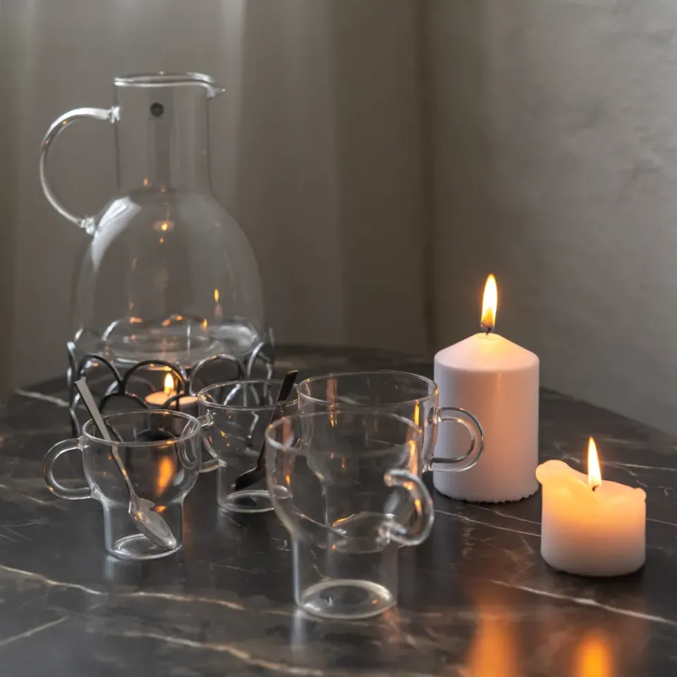 Glögg & Mulled Wine Mugs|Espresso Cups^Sagaform glassmug 25 cl 2-pack, clear Transparent