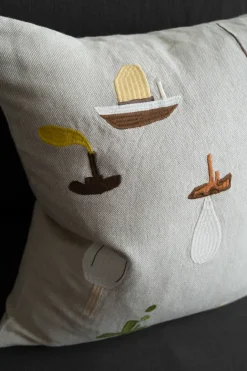 Cushion Covers^Fine Little Day Sail With Me cushion cover 48x48 cm, Grey