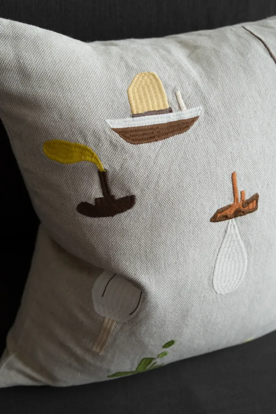 Cushion Covers^Fine Little Day Sail With Me cushion cover 48x48 cm, Grey