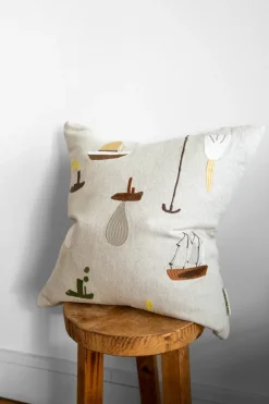 Cushion Covers^Fine Little Day Sail With Me cushion cover 48x48 cm, Grey