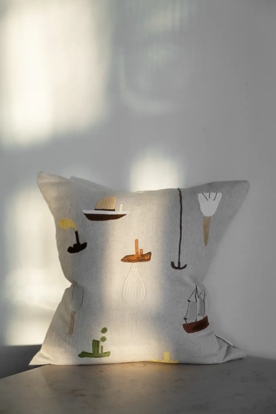 Cushion Covers^Fine Little Day Sail With Me cushion cover 48x48 cm, Grey