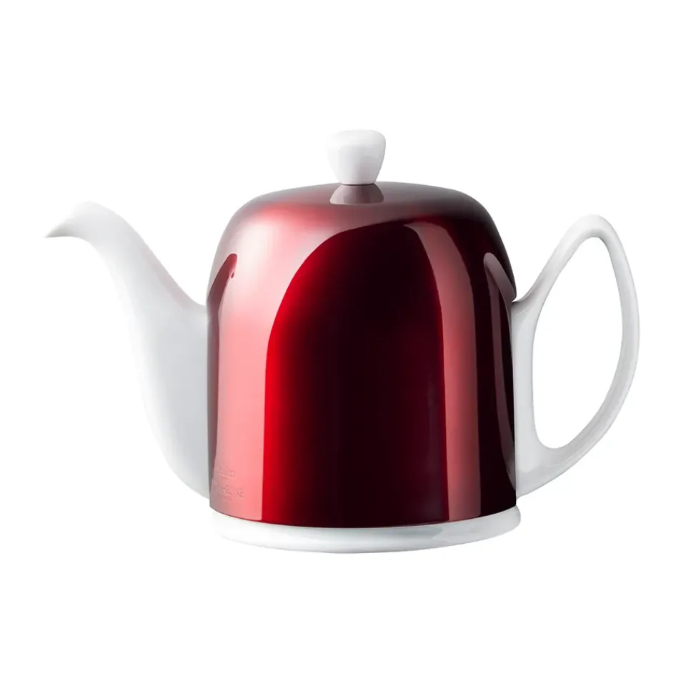 Teapots^Degrenne Salam teapot 1 L, Candy apple-White Red