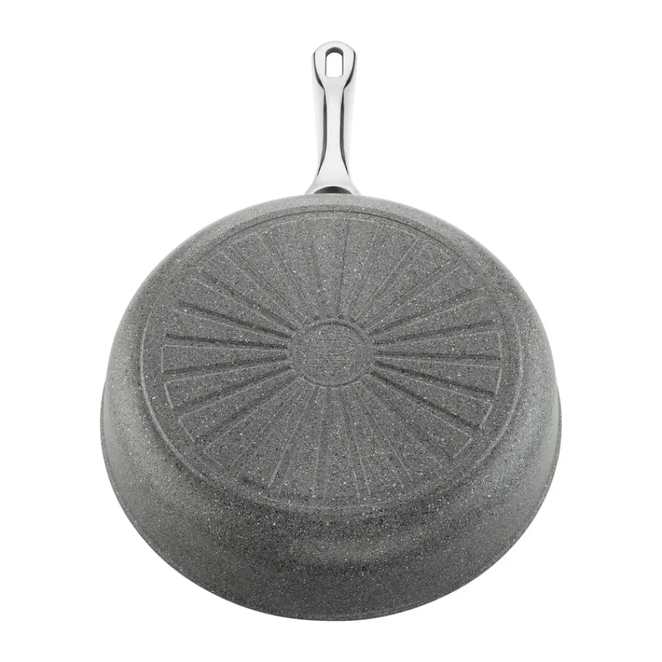 Saucier & Sauté Pans^Ballarini Salina Ceramic Granite skillet with glass lid, 28 cm Grey