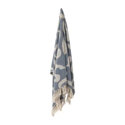 Cotton Blankets & Throws^Bloomingville Salobre throw cotton 160x130 cm, Blue