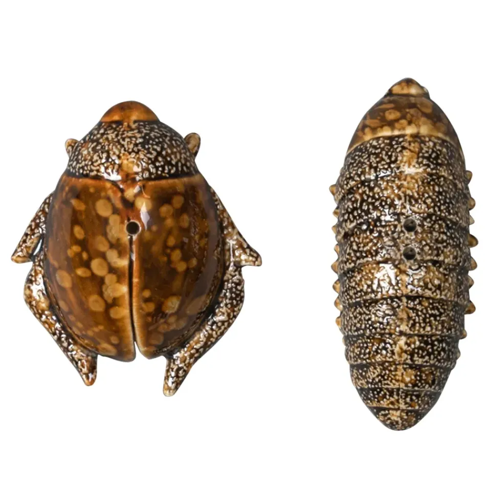 Salt & Pepper Shakers^Byon Salt- & pepper shaker beetles, Brown