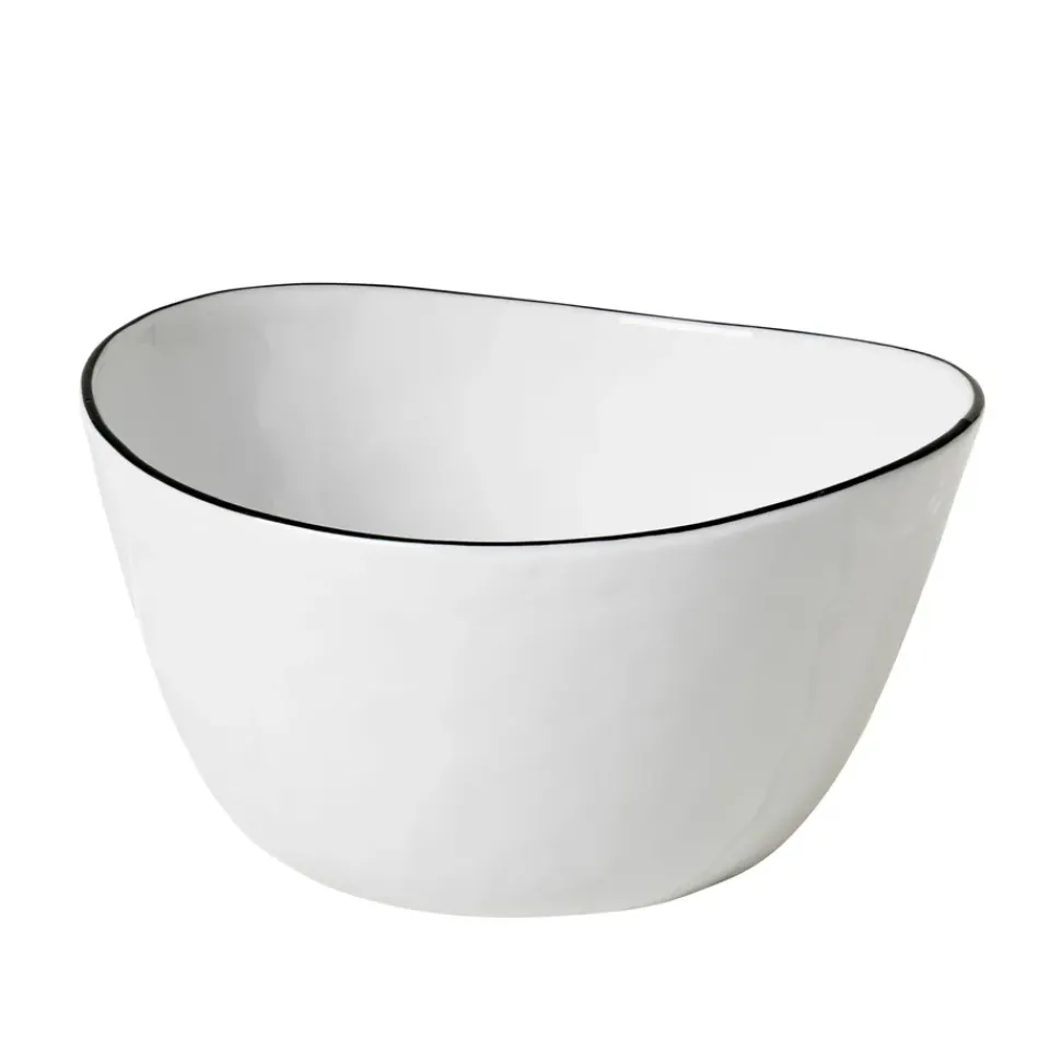 Serving Bowls^Broste Copenhagen Salt bowl without dots, Ø 18.5 cm White