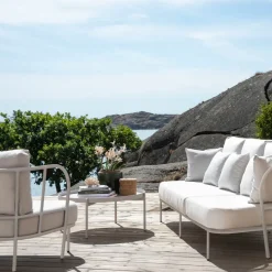 Table For Outdoor Use|Outdoor Lounge Furniture^Skargaarden Saltö coffee table, Light , small Grey