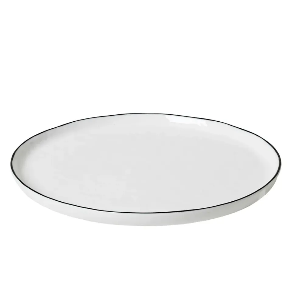 Small Plates & Side Plates^Broste Copenhagen Salt plate without dots, Ø 18 cm White