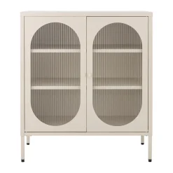 Online Bloomingville Salvo cabinet 80x40x90 cm, Nature, metal Beige