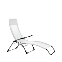 Outlet Fiam Samba sun lounger, White