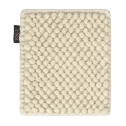 New Material Samples Sample flock wool rug, Natural White