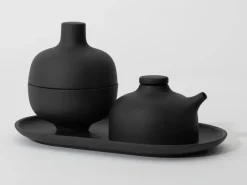New Design House Stockholm Sand soy sauce bottle 12 cl, clay Black