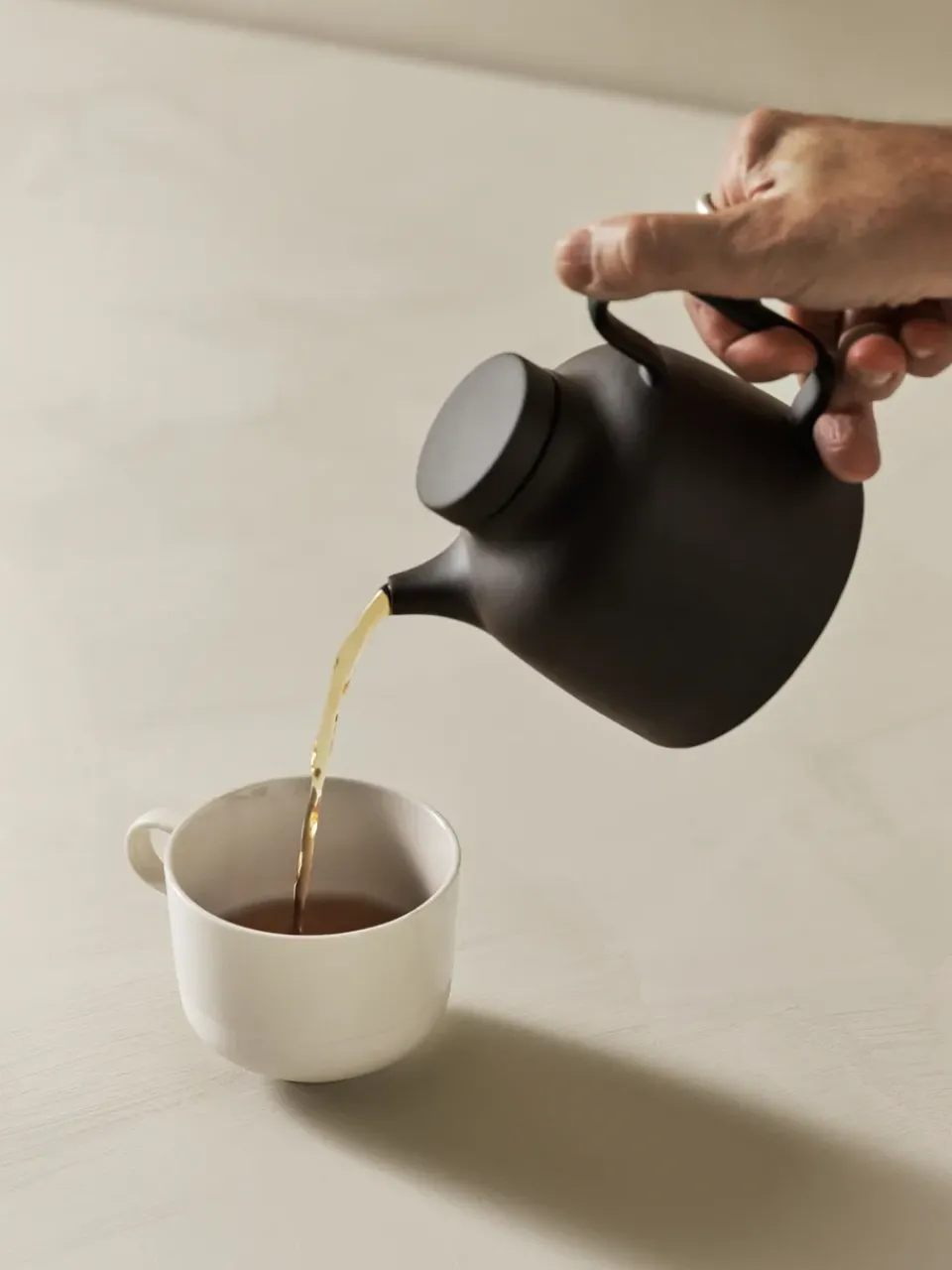 Clearance Design House Stockholm Sand teapot 65 cl, clay Black