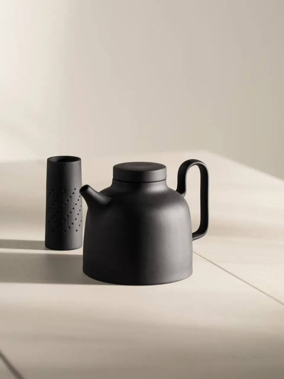Clearance Design House Stockholm Sand teapot 65 cl, clay Black