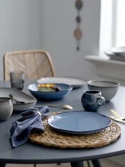 Table Settings & Starter Sets^Bloomingville Sandrine Dinnerware Set 12 Pieces, Blue