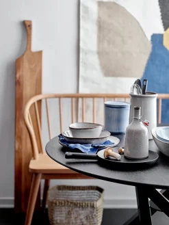 Table Settings & Starter Sets^Bloomingville Sandrine Dinnerware Set 12 Pieces, Nature White