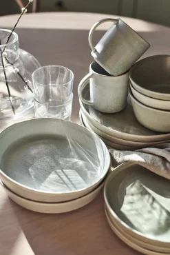 Deep Plates^Scandi Living Sandsbro pasta plate, Light , Ø23 cm Grey