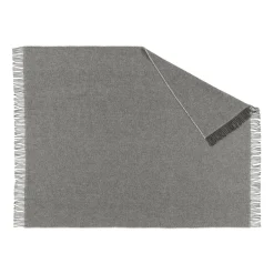 Wool Blankets & Throws^Scandi Living Sandstone wool throw 130x180 cm, Grey