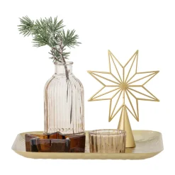 Christmas Decorations^Bloomingville Sanga tray with decorative objects 6 pieces, Gold Gold-coloured
