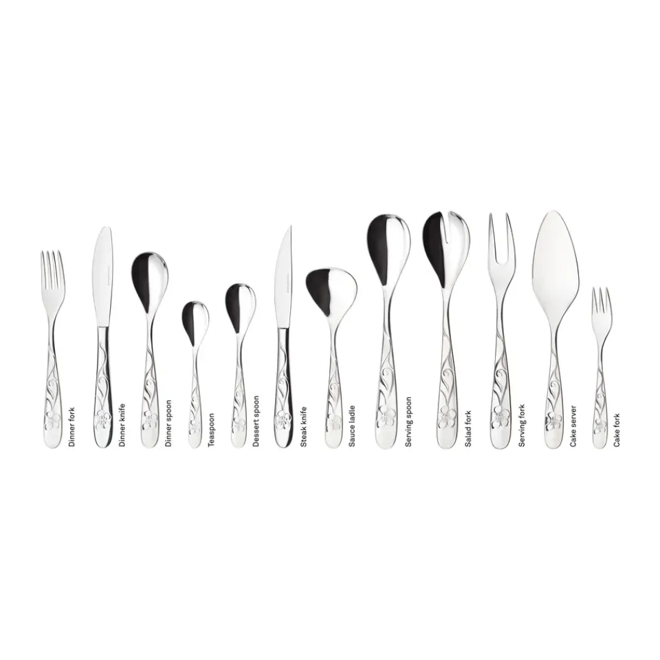Best Hardanger Bestikk Sanna cake set, 7 pieces Silver-coloured