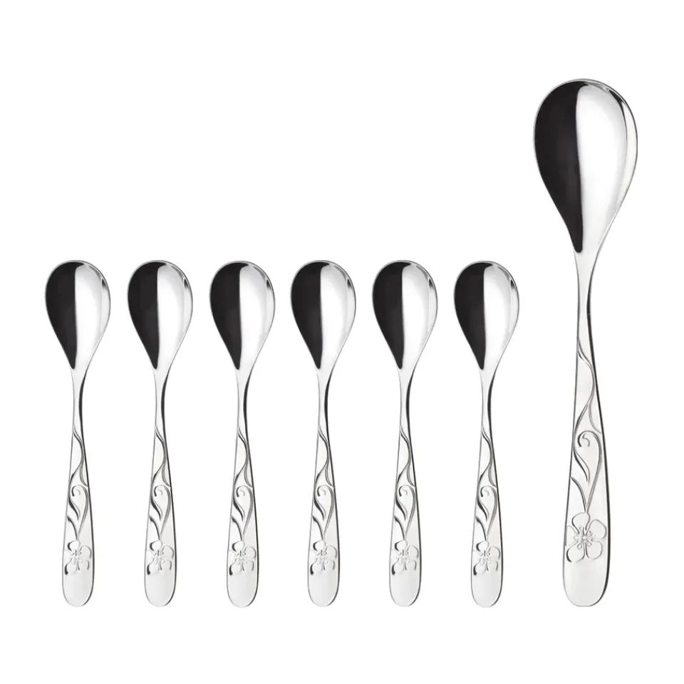 Dessert Cutlery^Hardanger Bestikk Sanna dessert set, 7 pieces Silver-coloured