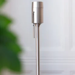 Lamp Bases^Umage Santé lamp base, Chrome Silver-coloured