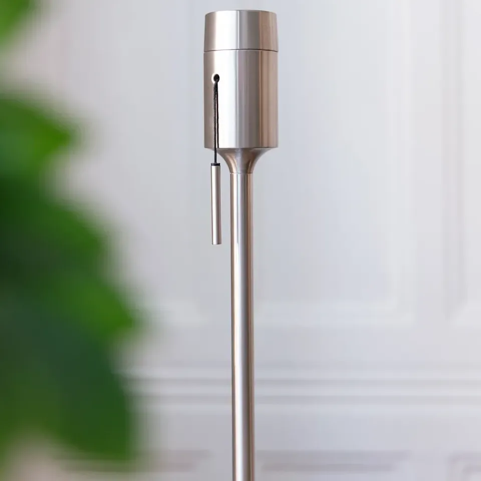 Lamp Bases^Umage Santé lamp base, Chrome Silver-coloured