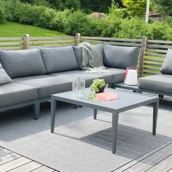 Sale 1898 Santander coffee table 78x78x40 cm, aluminum Grey