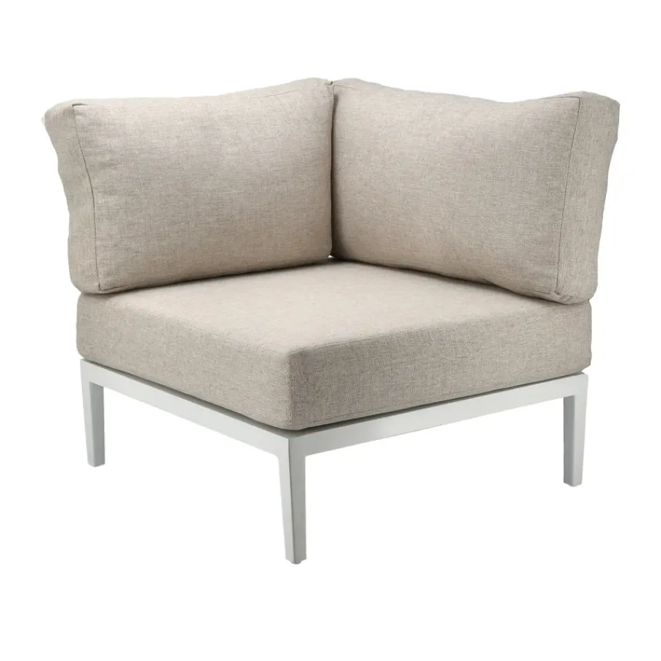 Garden Sofas & Garden Benches|Outdoor Lounge Furniture^1898 Santander modul sofa corner module, White-beige WhiteBeige
