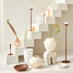 Candle Holders^URBAN NATURE CULTURE Sassi B candle sticks 30 cm, Chalk White