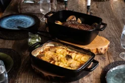 Cast Iron Casserole Pots|Cooking Pots & Casserole Dishes^Satake cast iron pot rectangular, 30x22.5cm Black