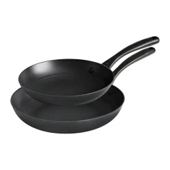 Saucepan Sets^Satake frying pan in lightweight cast iron ceramic, 28 cm Black