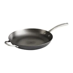 Sale Satake frying pan nitriding handle front, 32 cm Black