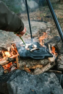 Garden Details & Accessories|Grill & Griddle Pans^Satake frying table for grill, 23x42 cm Black