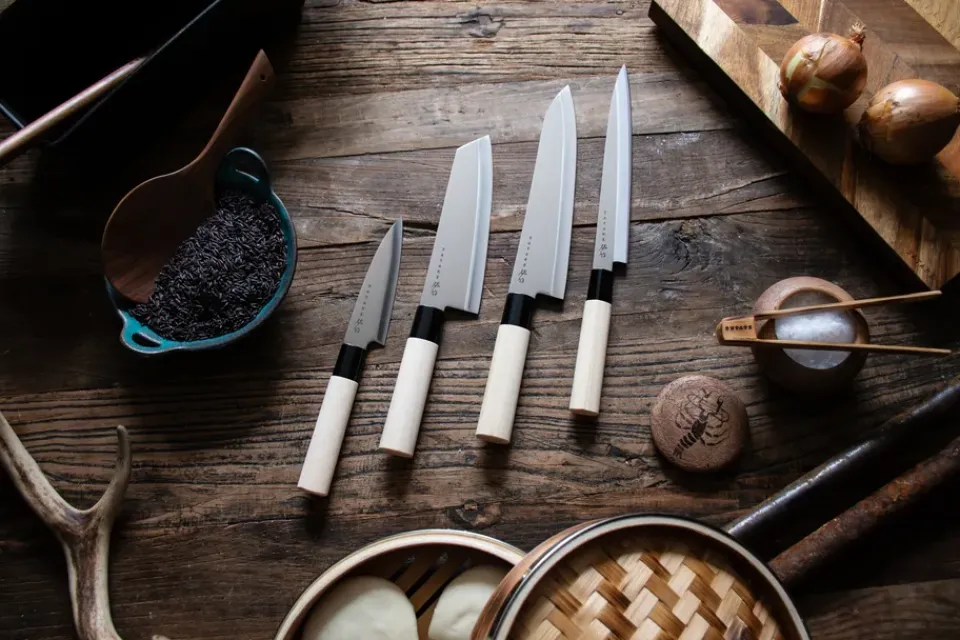 Knife Sets^Satake Houcho Balsabox, 4 pieces Silver-coloured