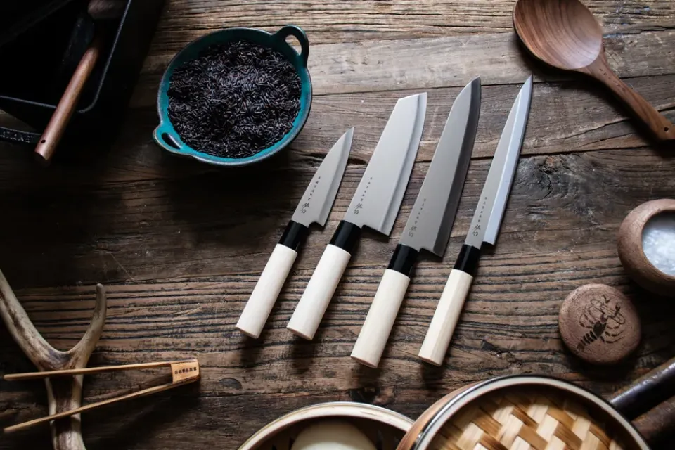 Knife Sets^Satake Houcho Balsabox, 4 pieces Silver-coloured