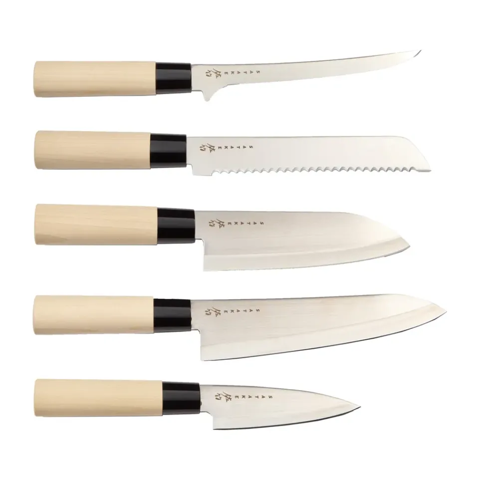Satake Houcho Balsabox, 5 parts Silver-coloured