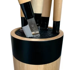 Online Satake Houcho versatile knife block, birch-black Beige