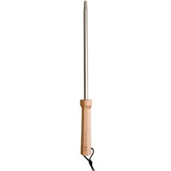 Clearance Satake knife sharpener with wooden handle, 23 cm Silver-coloured