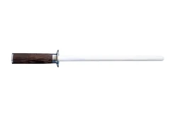 Best Satake Kuro ceramic sharpening rod 25 cm, Brown BrownWhite