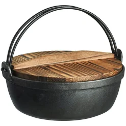 Cast Iron Casserole Pots^Satake Nabe casserole , 3.6 l Black