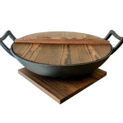 Outlet Satake Nabe wok, 36 cm BrownBlack