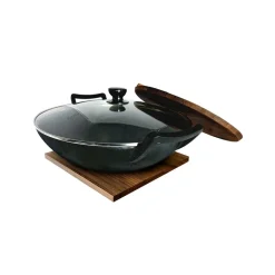 Outlet Satake Nabe wok, 36 cm BrownBlack